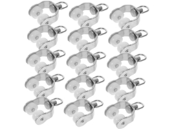 Juego de 30 barras correderas para cortinas con ruedas y ganchos para colgar cortinas del techo - Gokoco