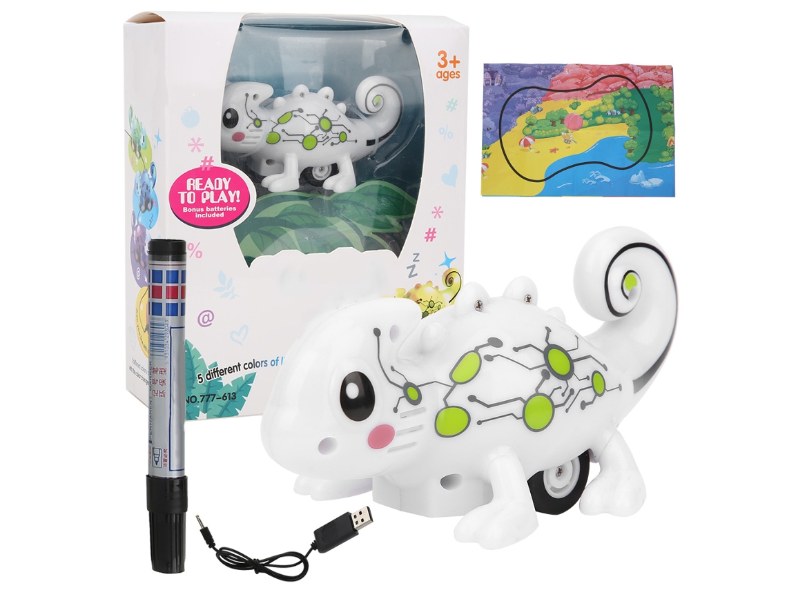Ats-juguete De Dinosaurio Por Inducción Con Lápiz Para Dibujar Líneas, Luz Y Efectos De Sonido Para Niños