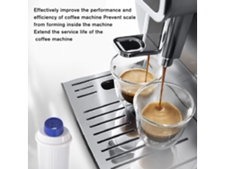 2 Filtros De Agua Compatibles Con La Cafetera Delonghi Dls C002 Con Ablandador De Carbón Activado.