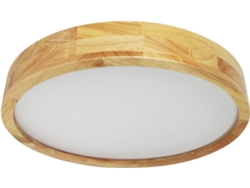 Lámpara LED LEDKIA Circular (Madera - LED Integrado - 20 W)