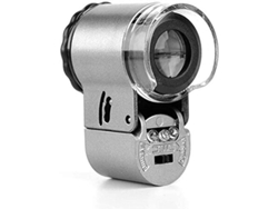 Lupa De Bolsillo Portátil De 50 Aumentos Con Luz Uv Y Led, Ligera Y De Mano Para Inspeccionar Objetos Pequeños.