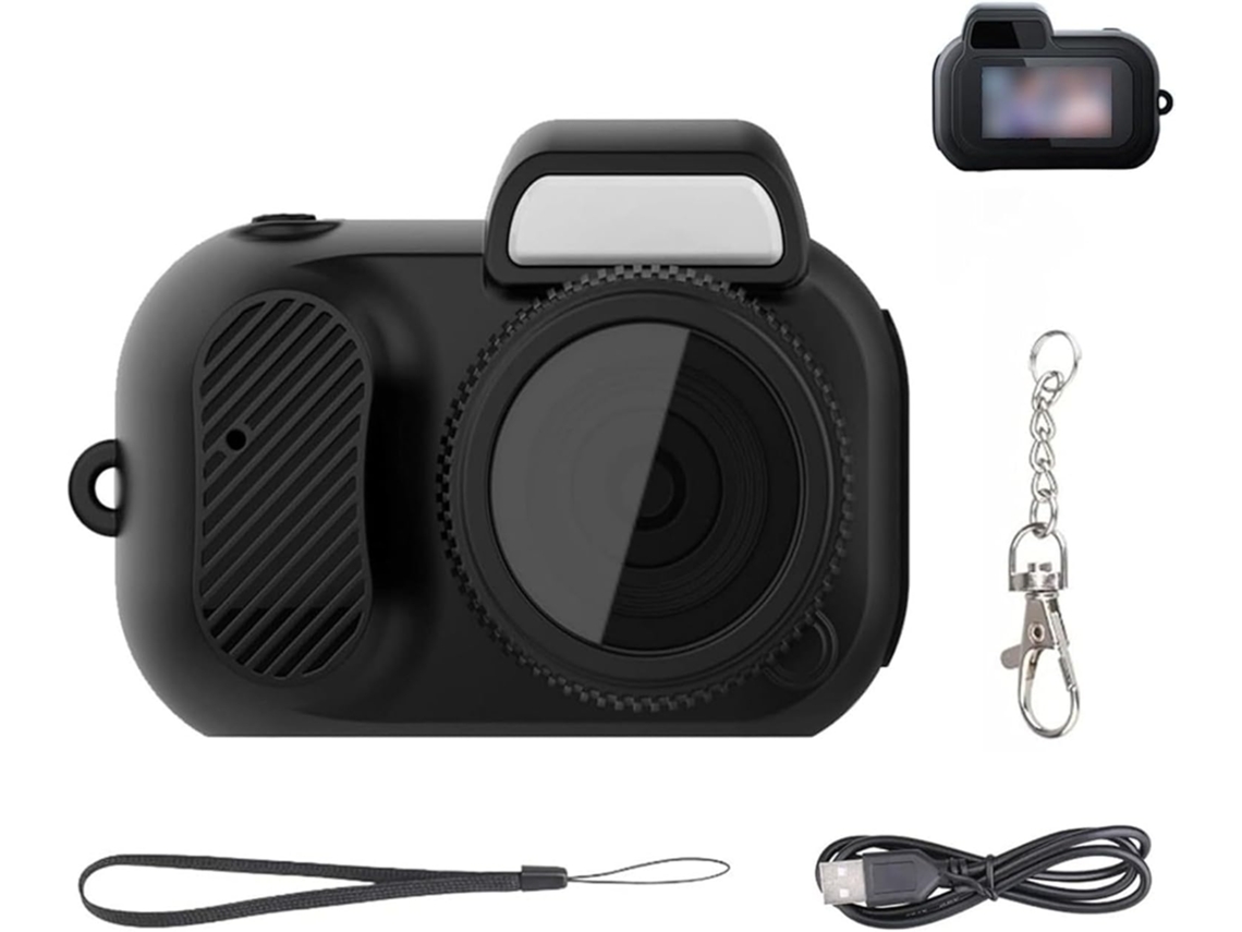 Minicámara de vídeo HD 1080p con pantalla panorámica integrada de 160°. SFUSHOS