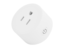 Mini enchufe inteligente Wifi 2026 con control remoto mediante aplicación y programación de tiempo.