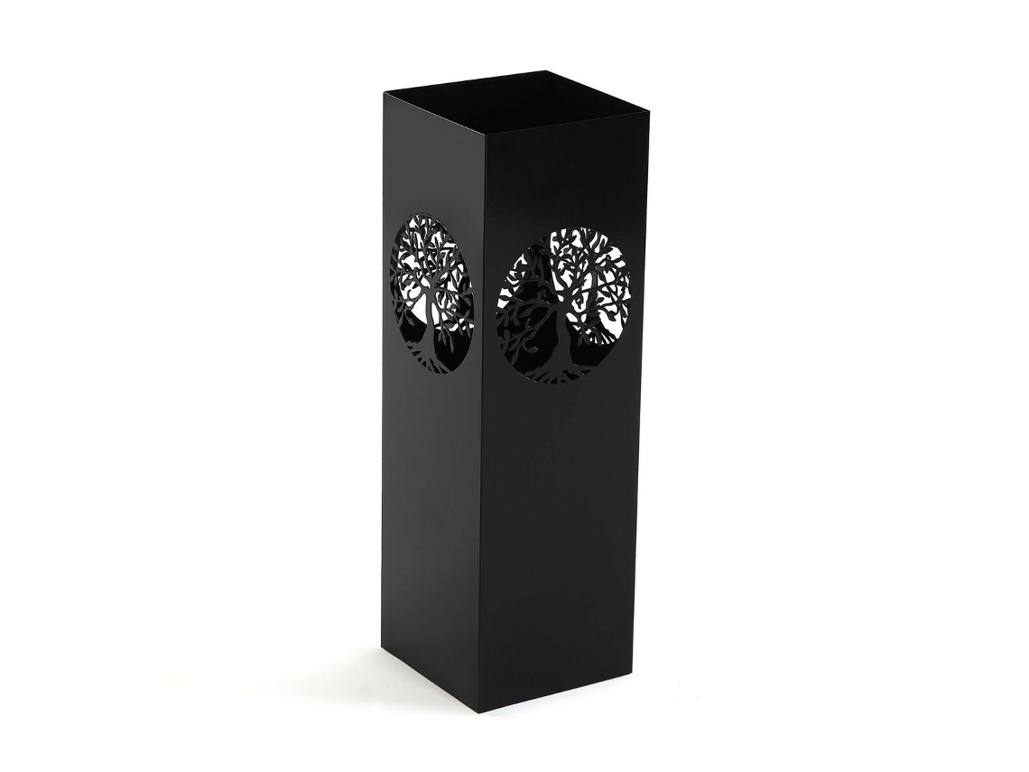 Paragüero VERSA Árbol de la vida Negro Metal Hierro 15 x 49 x 15 cm