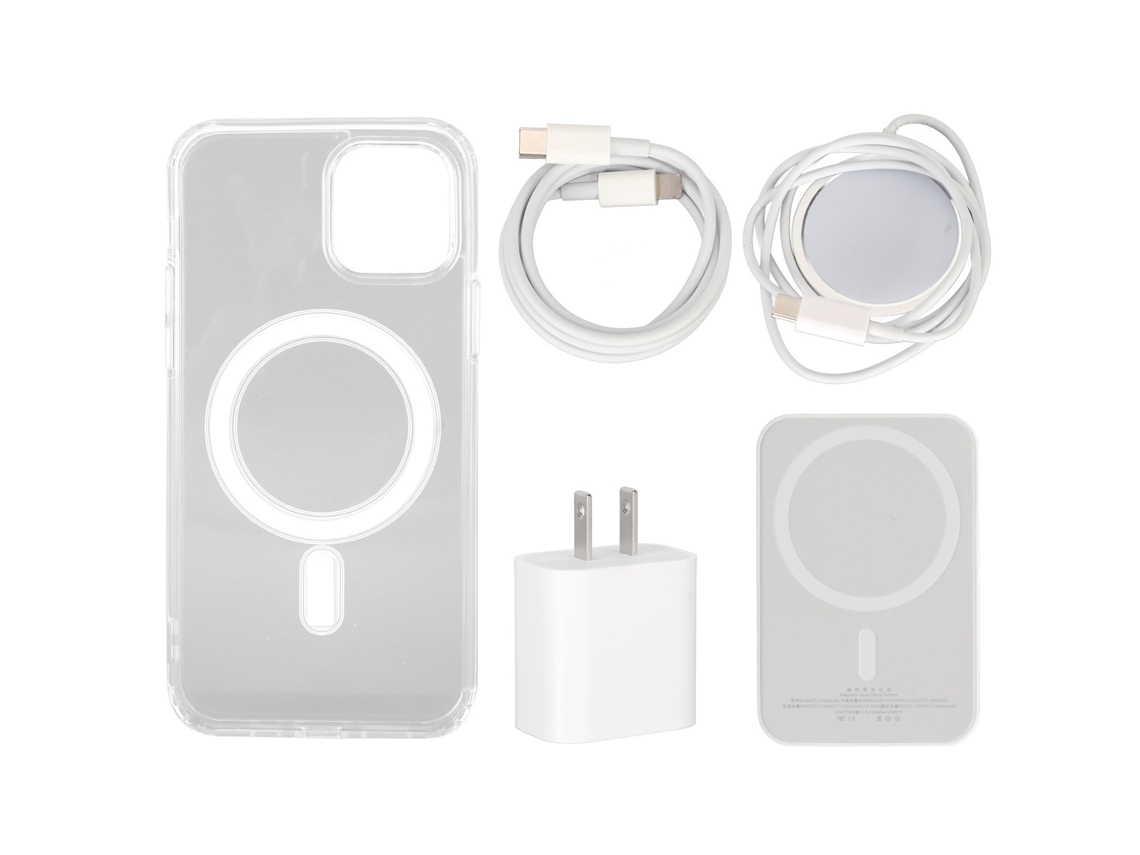 Kit De Cargador Rápido 5 En 1 Para Smartphones, 20 W Con Carga Magnética Y Batería Externa De 5000 Mah.