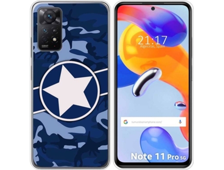 Carcasa Xiaomi Redmi Note 11 Pro TUMUNDOSMARTPHONE Dibujos Camuflaje 03 Multicolor