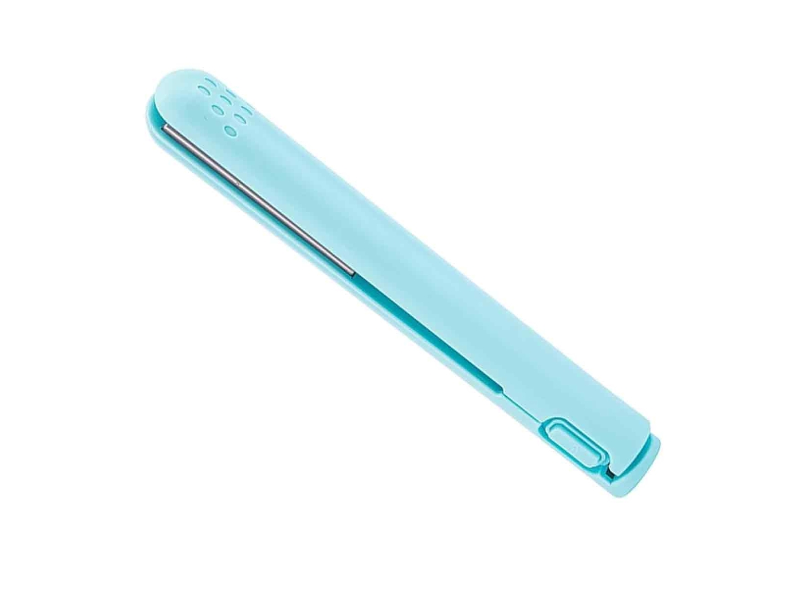 Miniplancha de pelo 2 en 1 con calefacción de cerámica USB para alisar y rizar