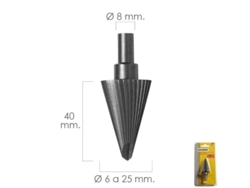 Fresa Conica Hss Ø 6-25 mm Para Taladro / Fresadora MAURER