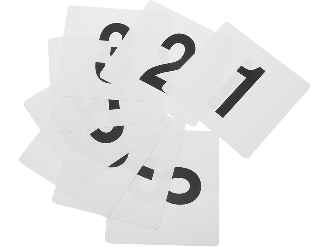 Besportble Números De Tarjetas De Números De Mesa De Plástico Y Asientos Tiene Una Excelente Practicidad Y ...