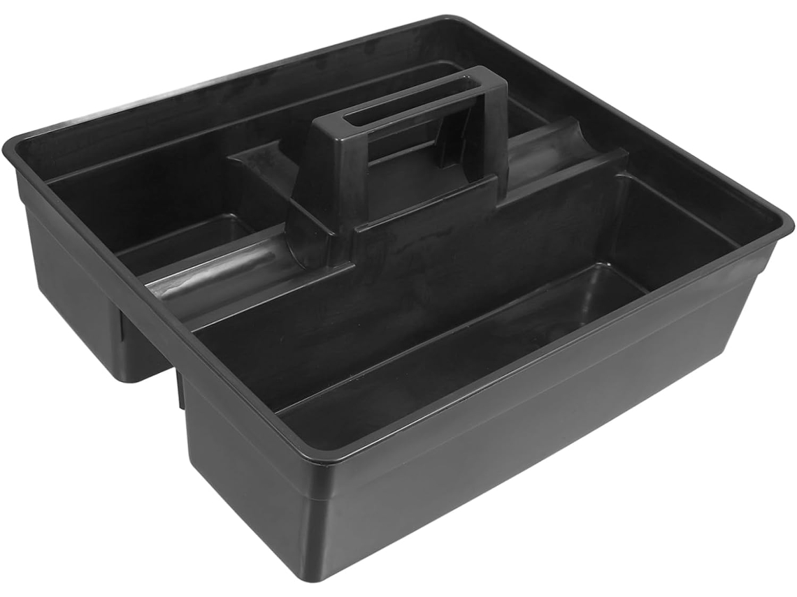 Cesta De Limpieza De Plástico Con Asa: Organizador Portátil Grande Para Guardar Herramientas.
