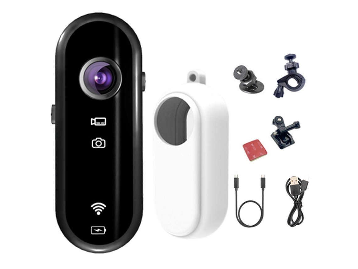 Mini cámara de acción magnética portátil, mini cámara HD 1080p, antivibración para viajes y deportes al aire libre ELECTVAULT1