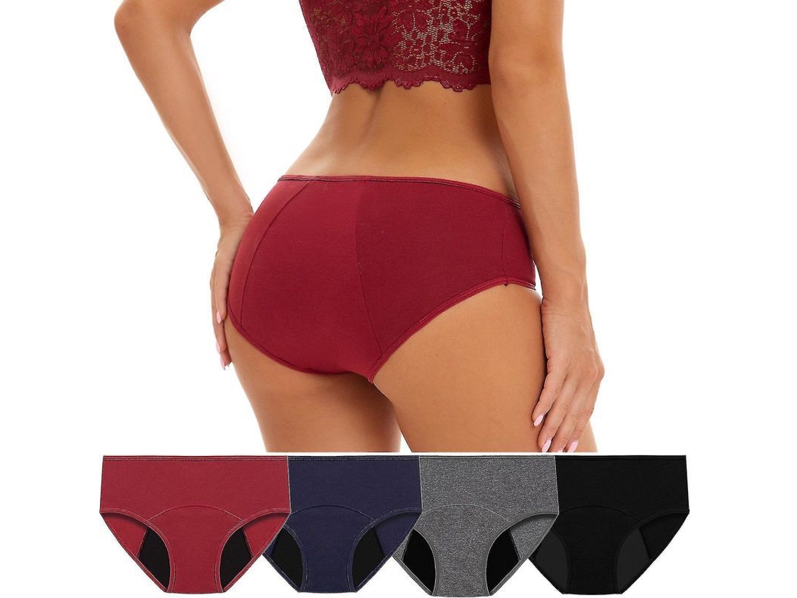2026-4 Pantalones De Periodo Para Mujer, Incontinencia Flujo Pesado Antifugas Postparto, Talla Grande