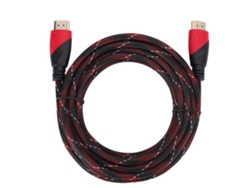 Cable Hdmi De Alta Velocidad De 5 M/16,40 Pies, Hd 1080p, De Nailon Con Revestimiento Dorado Para Ethernet
