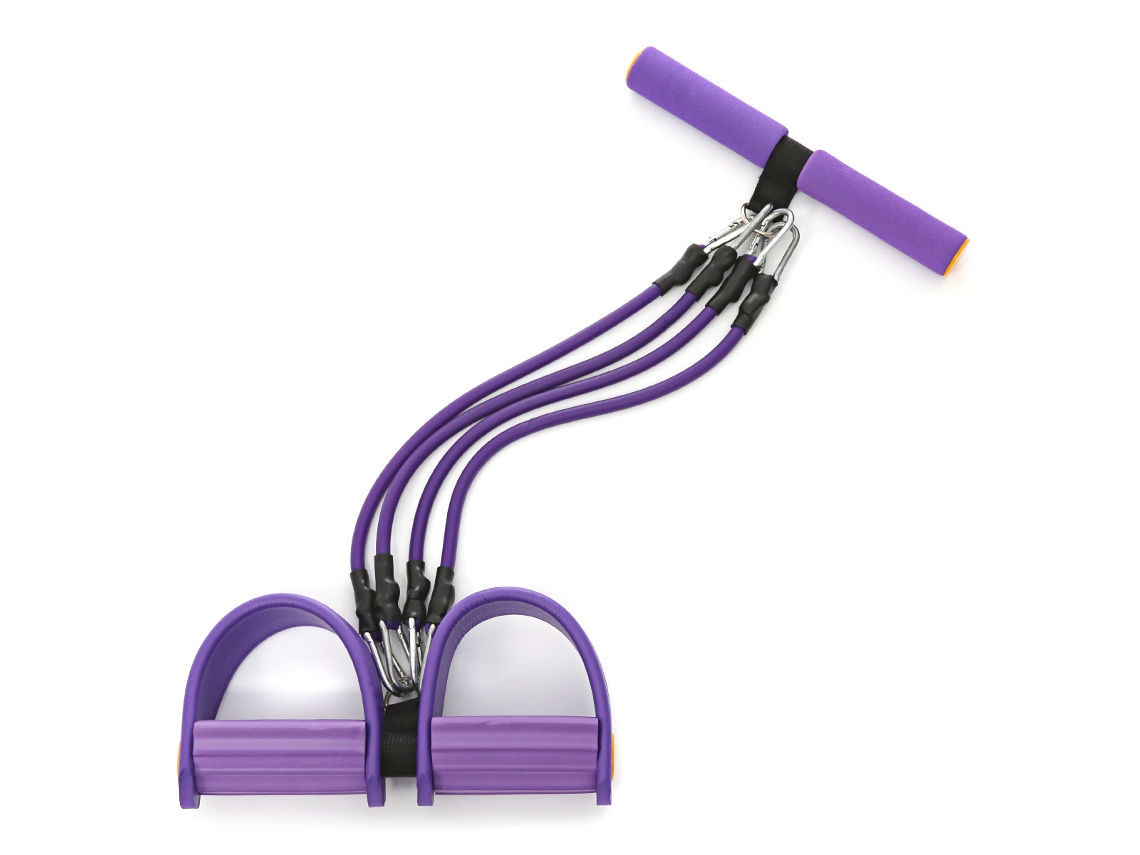 Elásticos de Entrenamiento JOASHUAL (Elástico - Morado - 26 x 50 cm)