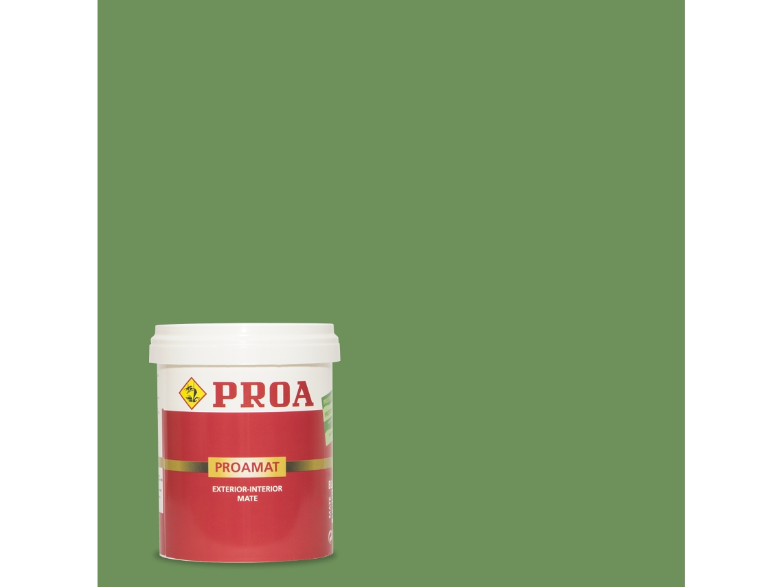 PINTURA EXTERIOR MATE ANTIMOHO ANTIVERDÍN PROAMAT MIÑO 0,75L