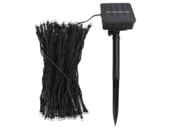 2026-cadenas De Luces Solares 100 Led 12m Para Exterior Impermeable Decoración Jardín Fiesta Luz Cálida