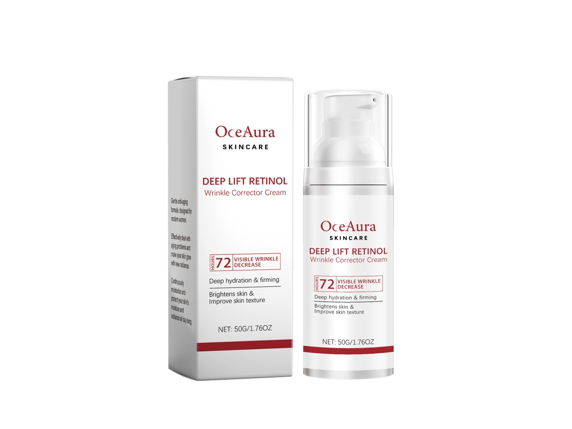 Crema antiarrugas con retinol para la piel.