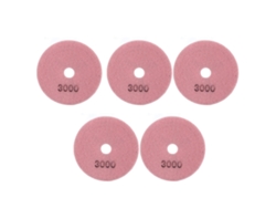Kit De 5 Discos De Pulido Húmedo De Diamante, De 4 Pulgadas Y Grano 3000, Para Mármol, Granito Y Cerámica.