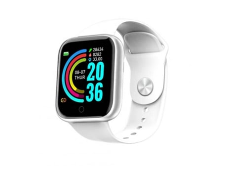 Smartwatch para hombres damas monitoreo automático del sueño pantalla blanca brillante