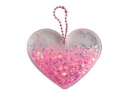 2026-llavero De Arena Móvil Diy Con Forma De Corazón Brillante, Colgante Decorativo Rosa, Gancho Innovador