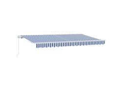 Maison Exclusive - Toldo Retráctil Manual Azul 400 X 200 Cm Tela