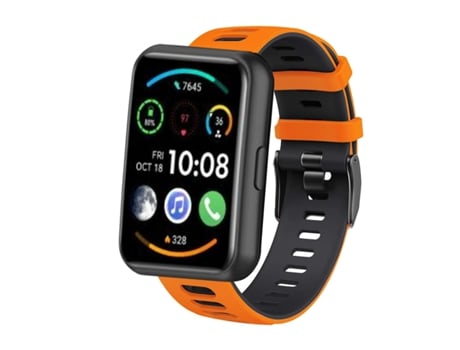 Correa Pioneer para Huawei Watch Fit 2 Naranja y Negro