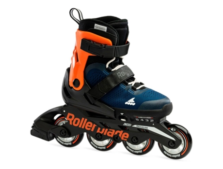 Patina em Linha Junior Microblade Laranja Azul Eu 33-36 1/2Rollerblade