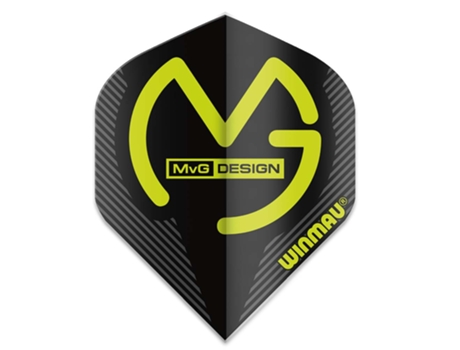 Plumas WINMAU Darts Michael Van Gerwen Mega Std Negro Logo MVG 6900.231