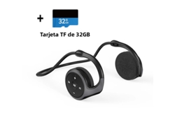 Fones de Ouvido Mp3 Sem Fio Bluetooth com Rádio Fm, Entrada para Cartão e Microfone. MDUG (preto + Cartão de 32 Gb)