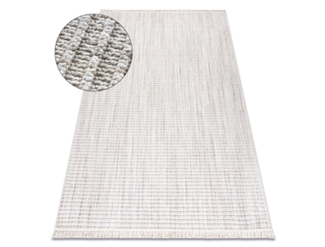Alfombra DYWANY LUSZCZOW NANO FH72A Melange bucle tejido plano gris