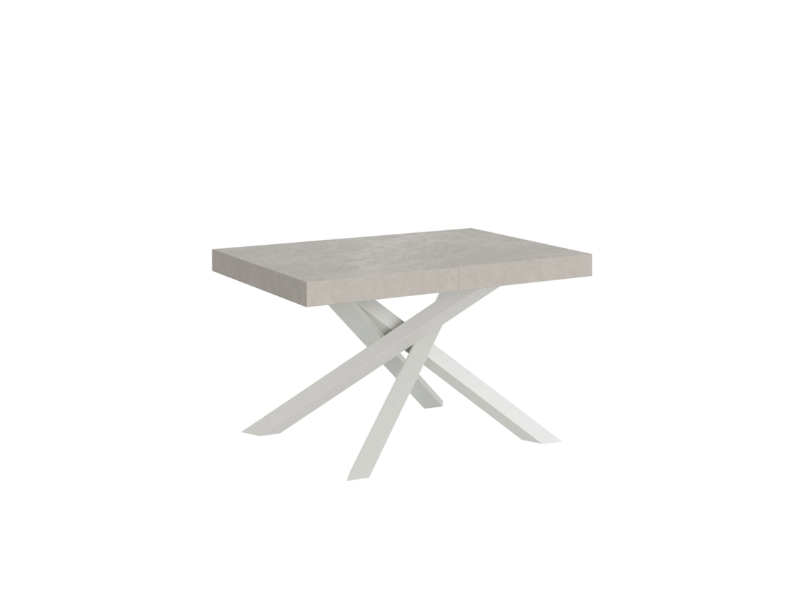 Mesa extensible 90x120/380 cm Volantis estructura cashmere blanco
