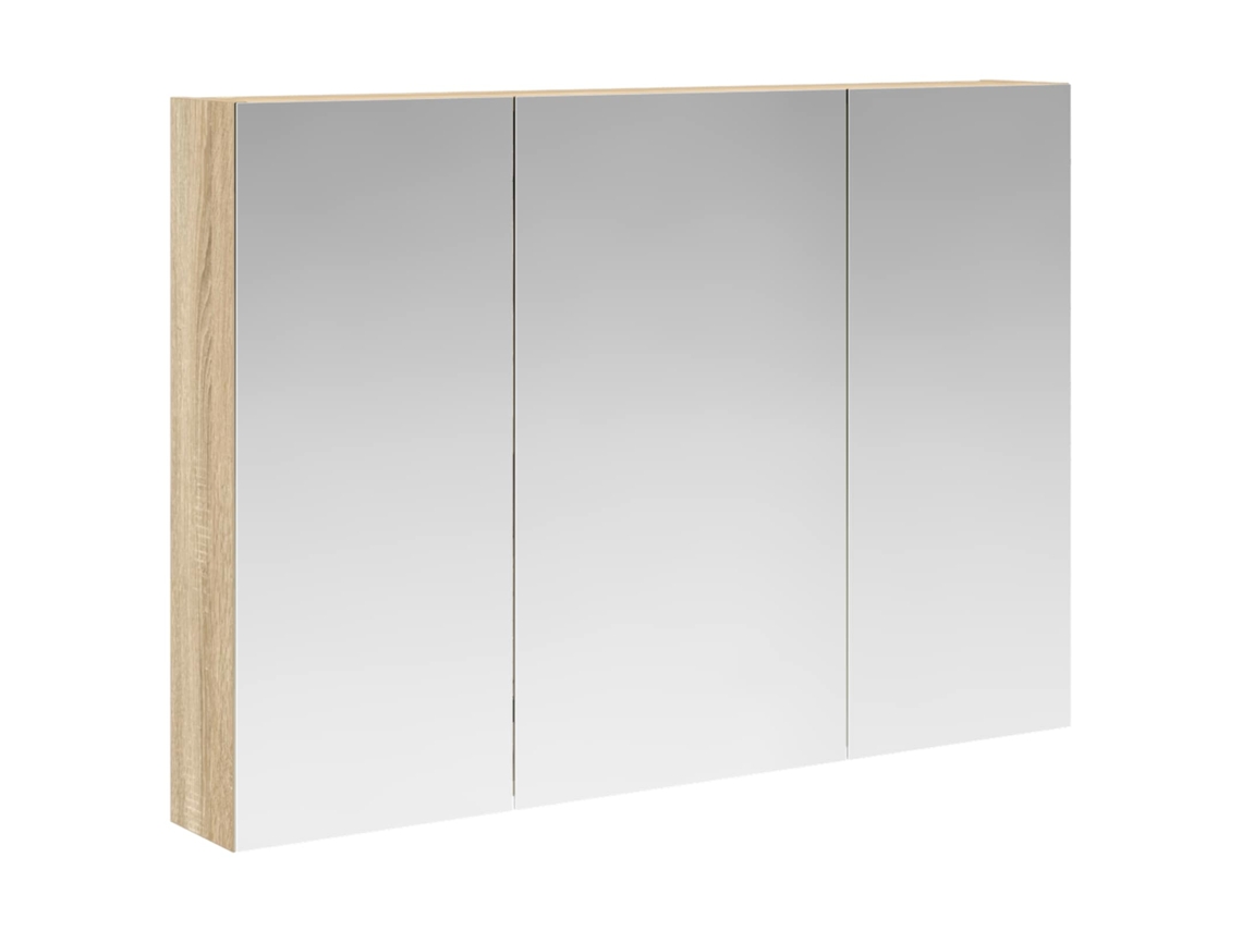 Maison Exclusive - Armario Con Espejo De Baño Roble Sonoma 100 X 14,5 X 70 Cm