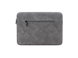 Bolsa para portátil de piel de oveja gris oscuro, tamaño universal de 14,1 a 15,4 pulgadas Yunzii (Compatible con el nuevo Mac de 16 pulgadas)