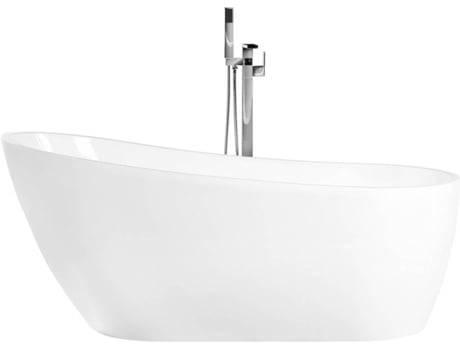 Bañera BELIANI Autónoma Em Acrílico Solarte (Blanco - Acrílico -78x170x72 cm)