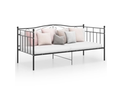 Sofá Cama Estructura Sofá Convertible Lovely Home Metal Negro (90x200)