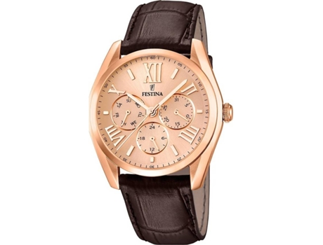 Reloj FESTINA Hombre (Piel - Marrón)