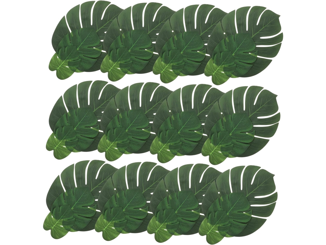 Resistentes 36 Piezas, Hogar, Manteles Individuales Artificiales De Monstera Decoración Tropical El