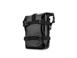 Bolsa lateral impermeable para motocicleta, bolsa para portaequipajes/parachoques, PVC negro Tommy01