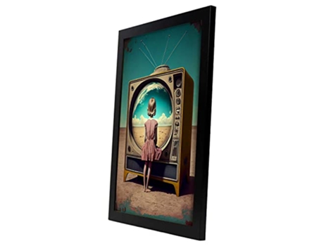 NACNIC Poster Cielo Azul En Estilo Surrealismo Cinematográfico Ilustraciones Y Grabados De Historieta Abstracta Y Artística A3 Marcos Negros