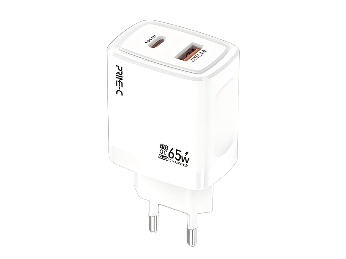 Cargador doméstico Gan, doble USB, PD 65 W, carga rápida 75 W. PAPRIKA (ac)