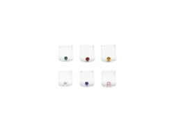 Juego De 6 Vasos De Borosilicato Bilia Tumbler Color Zafferano, Colores Surtidos