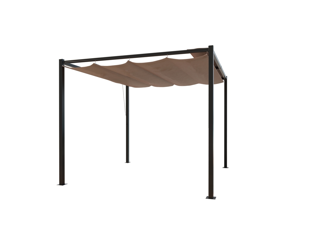 Pérgola CONCEPT U (Beige Topo - Poliéster - 300x300x240 cm)