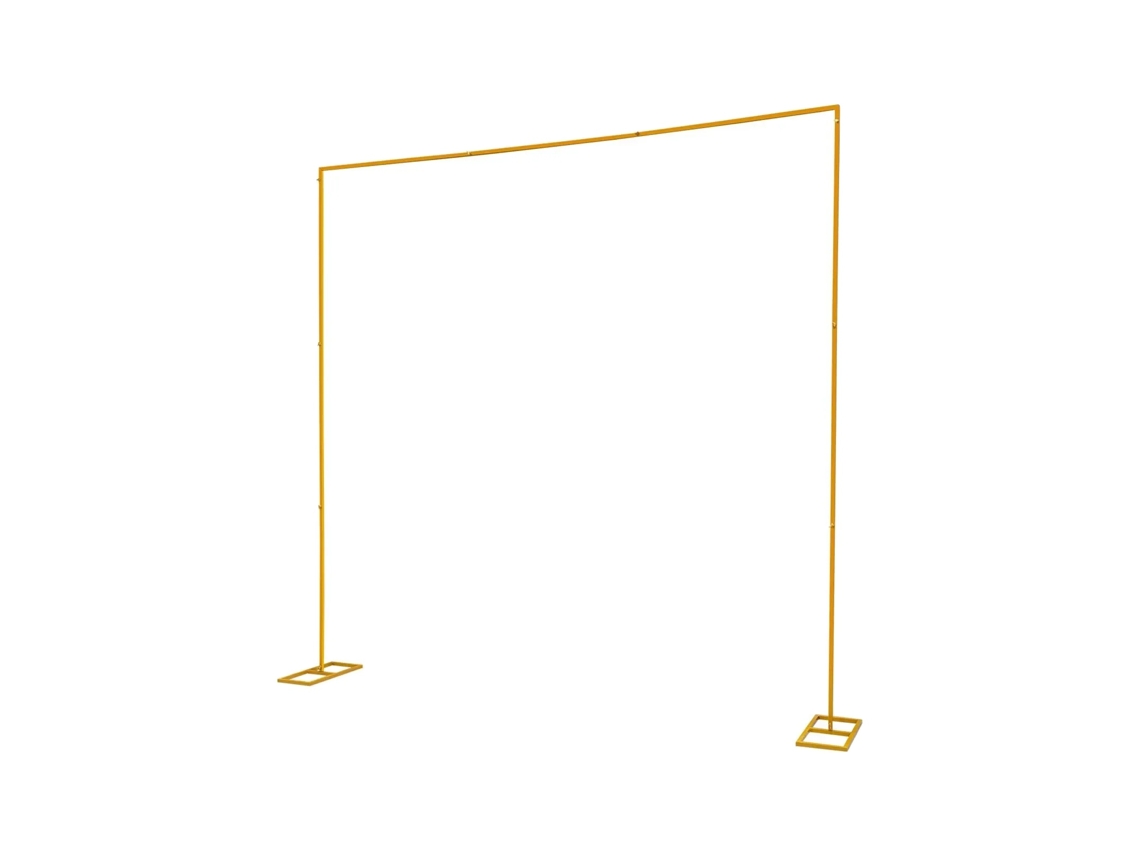 Soporte de fondo, altura ajustable de 1,09 m a 3 m, base robusta, dorado, 3 m