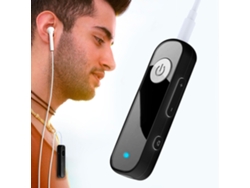 Receptor Bluetooth 5.0 Adaptador Aux 3.5mm Conversor Áudio Sem Fio Smart One For Two 10 Metros