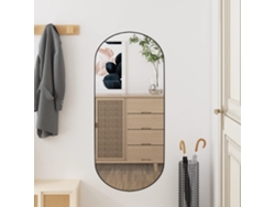 Espejo de Pared Oval 35X80 cm Vidrio Decoración