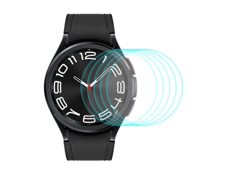 Samsung Galaxy Watch6 Classic 43 mm 5 piezas ENKAY 0,2 mm 9H Protector de pantalla de vidrio templado Película para reloj