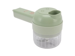 HURRISE Picadora eléctrica de cebolla 4 en 1 Cortador eléctrico de verduras Mini 200 ml Carga USB Procesador de alimentos inalámbrico