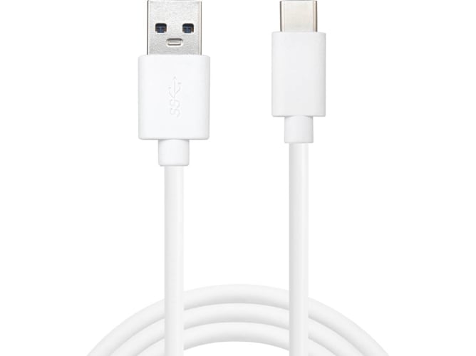 Cable USB SANDBERG (USB-C - USB-C - 1 m - Blanco)