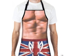 2026da-delantal De Cocina Divertido Con Bandera Británica Impermeable Para Fiesta Bbq Ajustable
