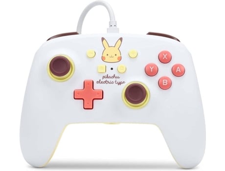 Mando Nintendo Switch POWER-A Pikachu Electric Blanco